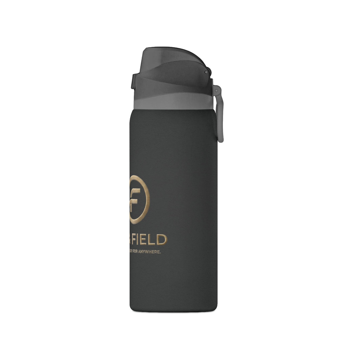 Forge & Field 32oz Insulated Water Bottle | Matte Black Stainless Steel