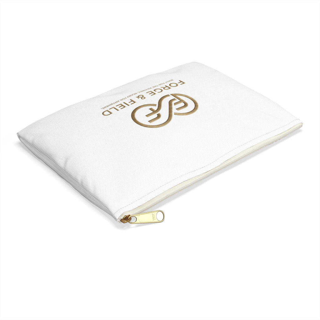 Forge & Field Logo Accessory Pouch — Premium Travel Cosmetic & Gear Organizer
