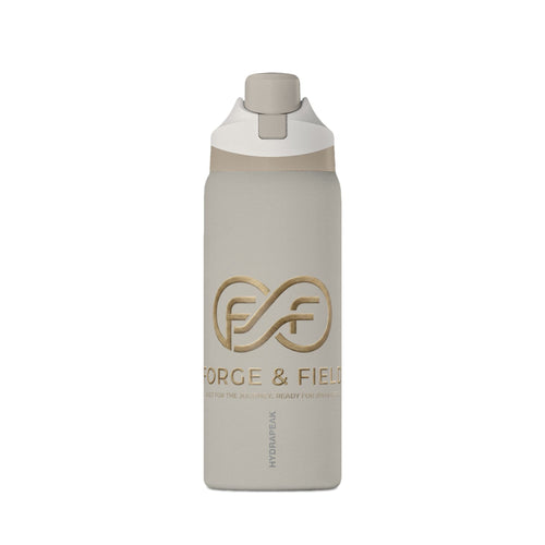 Forge & Field 32oz Insulated Water Bottle | Matte Black Stainless Steel