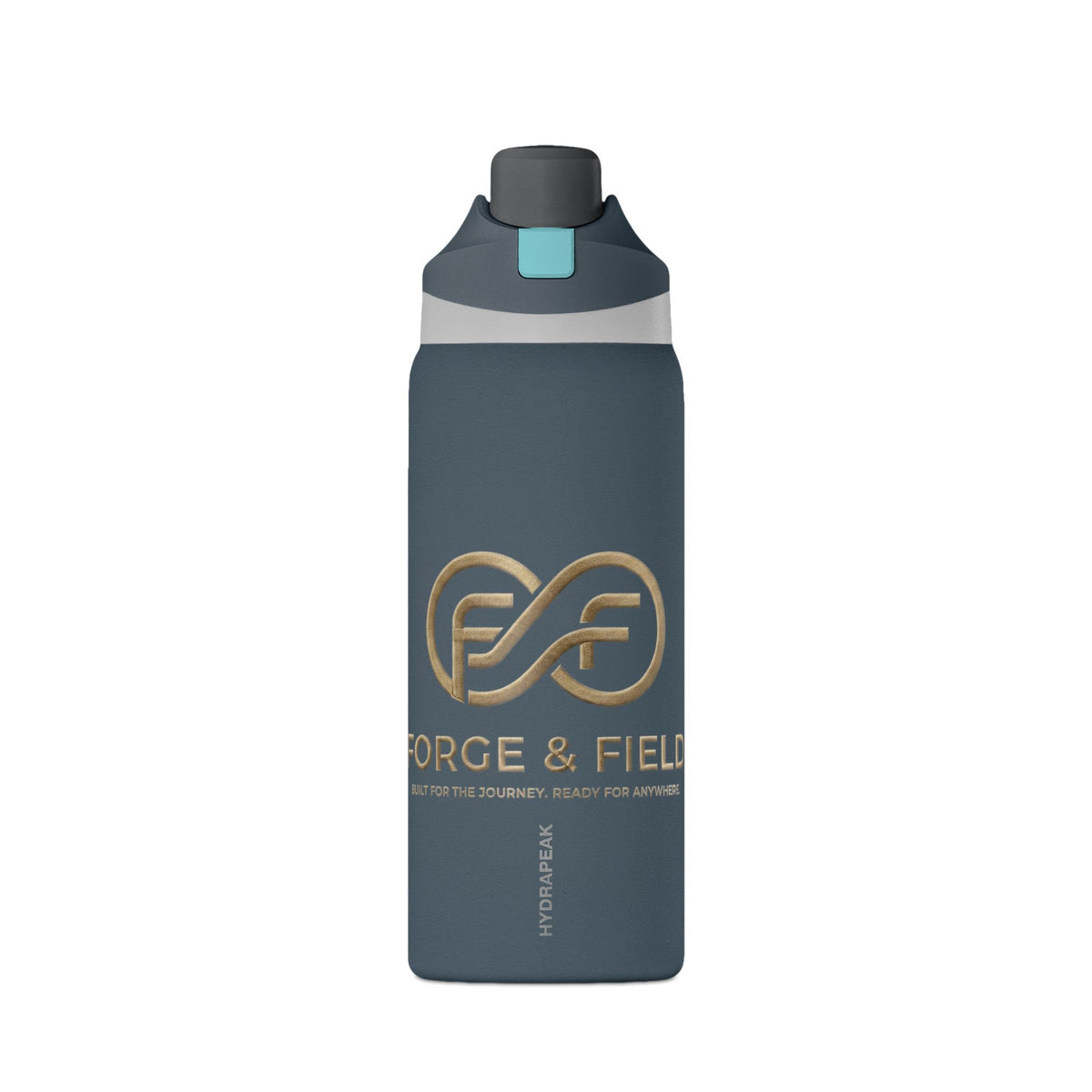 Forge & Field 32oz Insulated Water Bottle | Matte Black Stainless Steel